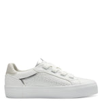 S Olvier 23644 white silver trainers