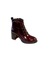 Redz D4685 Burgundy boot side zip