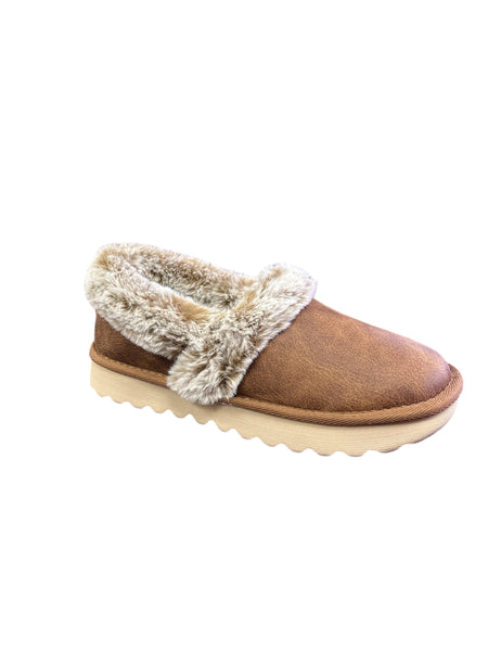 Skechers Cozy up chestnut slipper