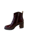 Redz D4685 Burgundy boot side zip