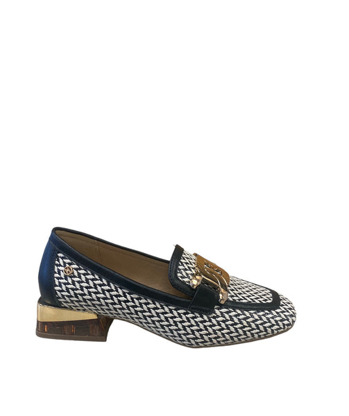 Zanni Locai Ink Zig Zag Loafers