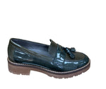 Pitillos 5377 Green Leather Loafers