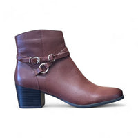 Caprice 25303 Tan leather boot with zip