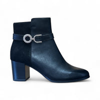 Caprice 25302 black leather boot with zip