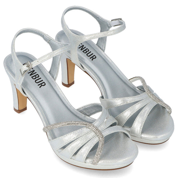 Menbur 24776 Silver Sandals