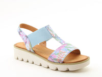 Heavenly Feet Ritz Blue Floral