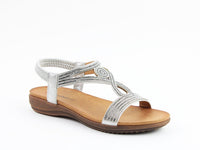 Heavenly Feet Pippa Silver Sandals