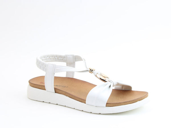 Heavenly Feet Campari White Sandals