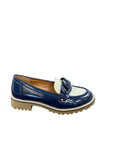 Redz Navy Patent Loafers