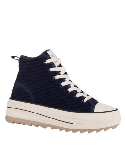 Una Healy Navy Cord High Tops