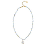 S321NMS Teardrop Pearl Necklace