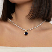 S320NMS Sapphire Drop Necklace