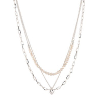 Triple Layer Freshwater Necklace