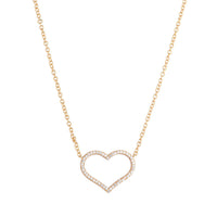 S182NAP Gold Heart Necklace