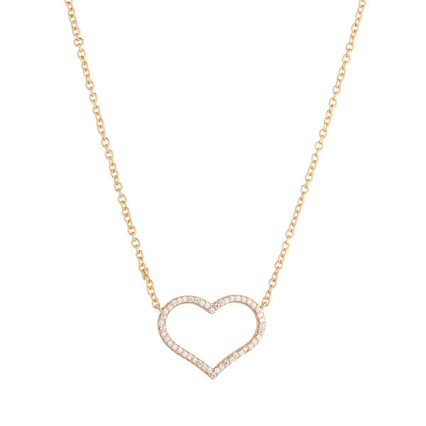 S182NAP Gold Heart Necklace