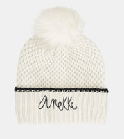 Anneke Beige Beanie Hat