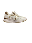 Caprice 23300 White Leather Trainers