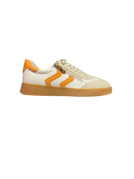 Marco Tozzi 23739 Cream & Orange Runners