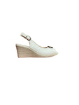 Zanni Duytrink White Peep Wedges