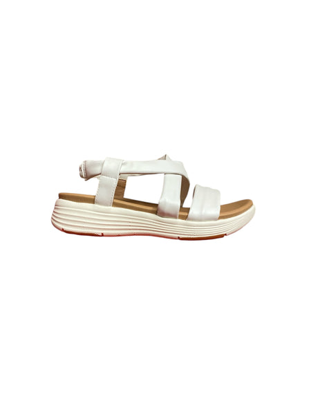 OMG White Strappy Sandals